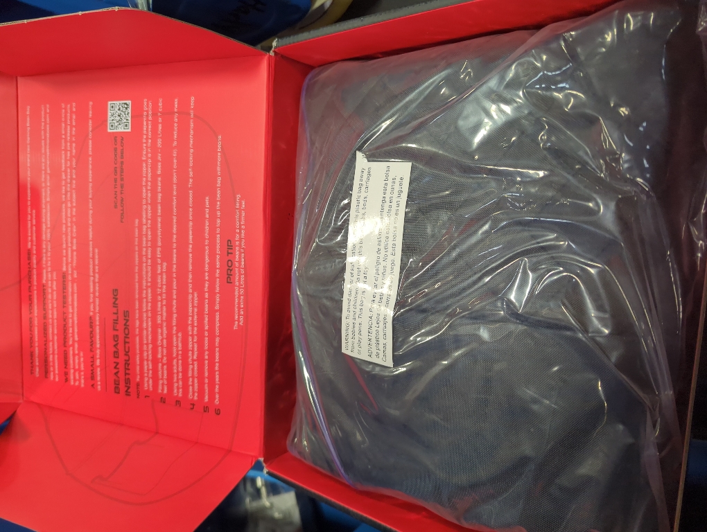 Throne Boss Gaming Bean Bag Chair Cover for Kids with High Back, Purple – Floor Gaming Chair Cover, Easy to Clean Fabric, Large Side Pockets, Headphone Hanger, Requires 200 Liters Polystyrene Beans