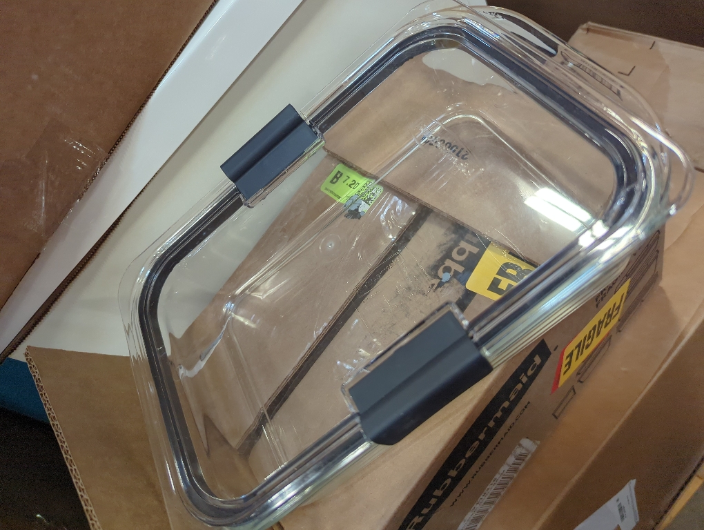 Rubbermaid Brilliance Glass Food Storage Containers  8-Cup Food Containers with Lids  2-Pack