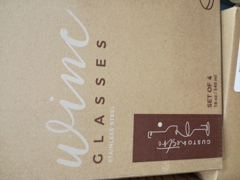 Gusto Nostro Stainless Steel Wine Glass - 18 oz - Unbreakable Rose Gold Wine Glasses for Travel, Camping and Pool - Fancy, Unique and Cool Portable Metal Wine Glass for Outdoor, Picnics (Set of 4)