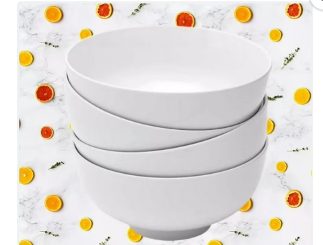 Denmark Classic 4 Piece Porcelain All Purpose Bowls, White