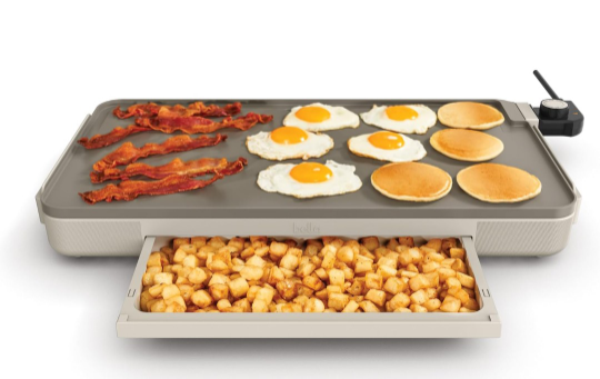 Bella 12 X 22 XL Griddle with Warming Tray NEEDS CLEANING