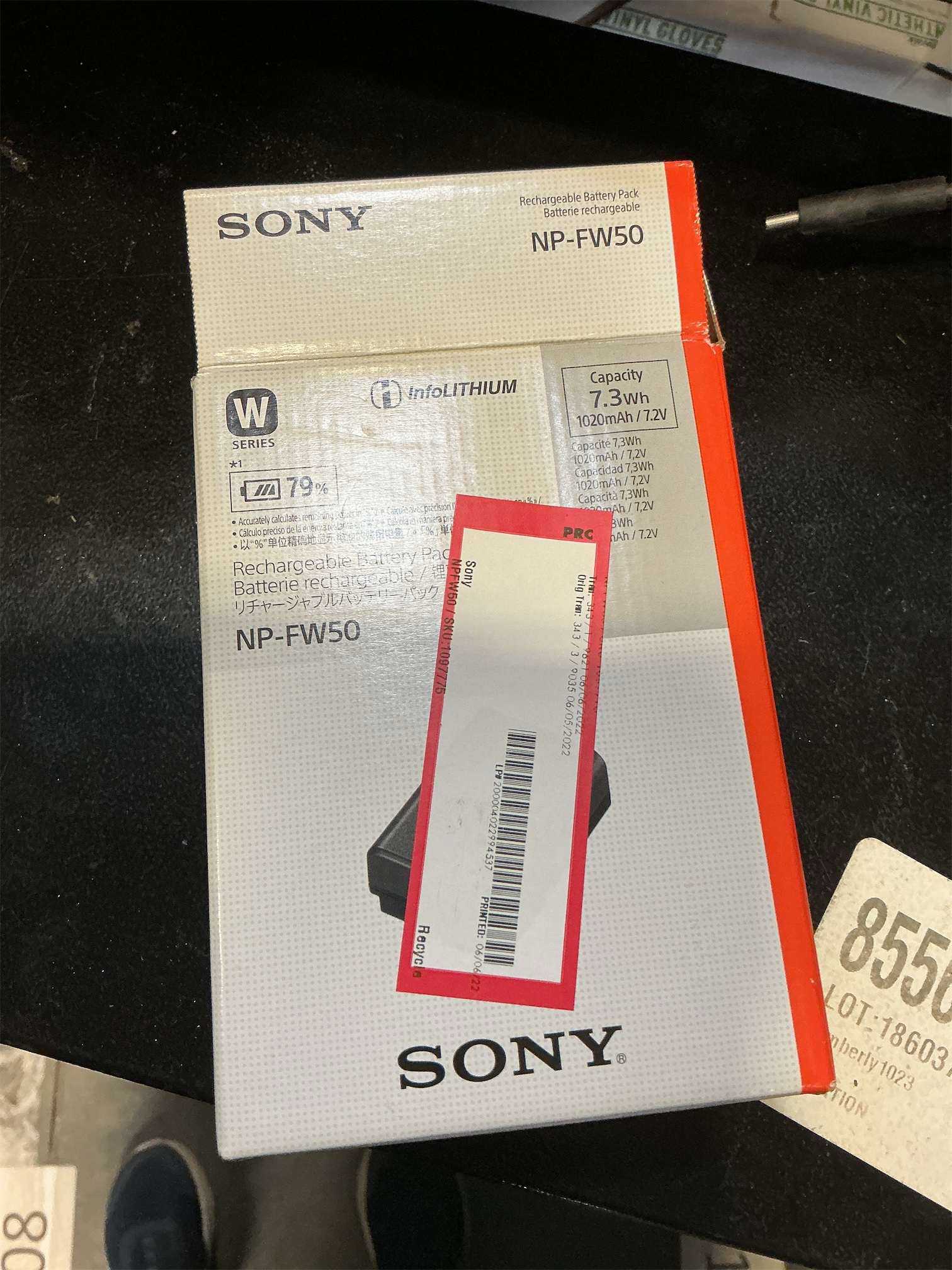 Sony NP-FW50 Lithium-Ion 1020mAh Rechargeable Battery
