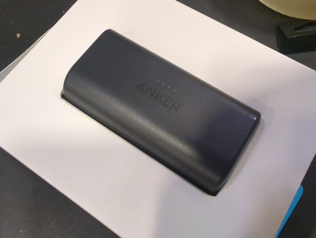 Anker - Nano Power Bank with Built-in Foldable USB-C Connector - Black