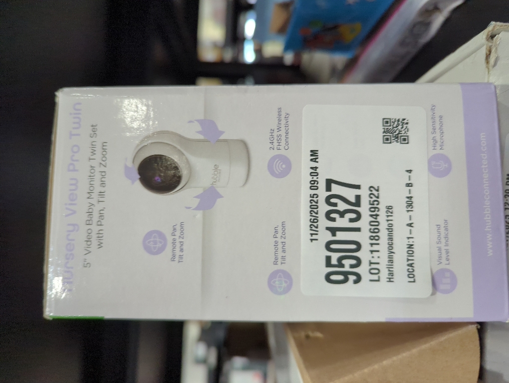 Hubble Connected Nursery View Pro Twin Baby Monitor