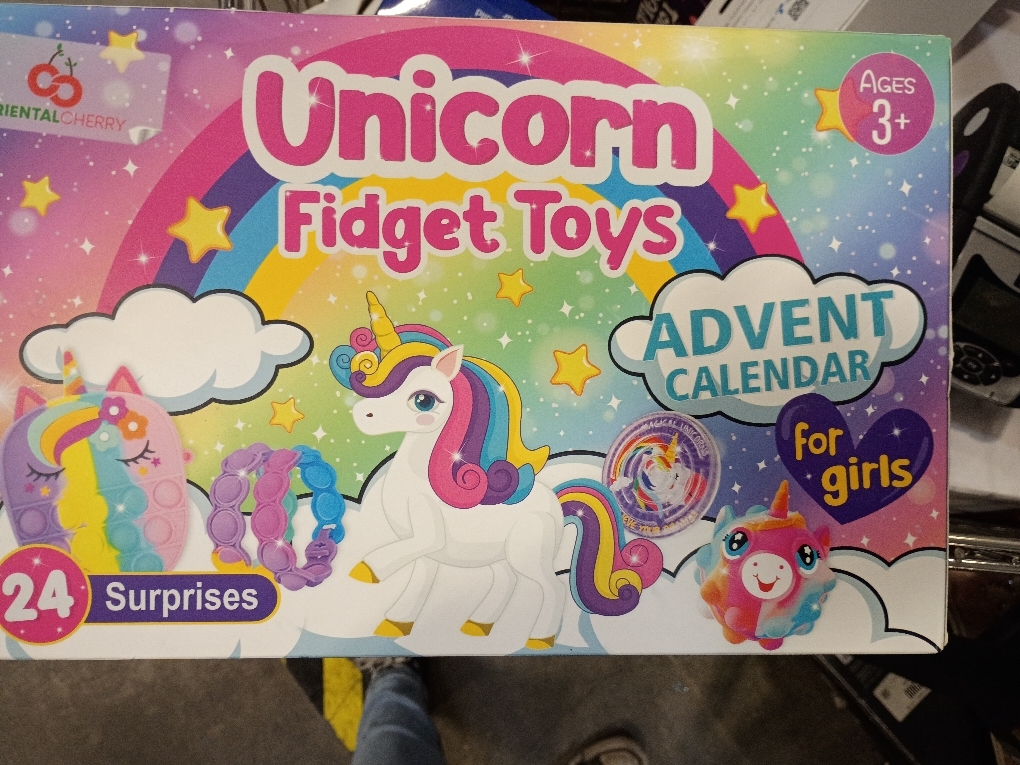 Advent Calendar 2025-24 Days of Unicorn Fidget Toys Bulk-Sensory Toys Surprise for Toddler Kids Girls Boys Ages 3 4 5 6 7 8 9 10 Year Old