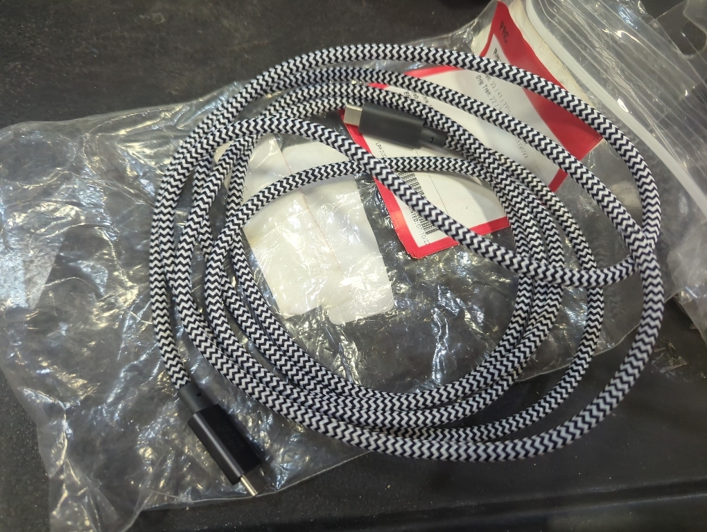 Native Union Type-C Belt Cable Pro - 240W USB-C to USB-C 8ft Ultra-Strong Charging Cable with Leather Strap Compatible with iPhone Air, 17 Pro Max, MacBook Pro 14/16 M4, Air 15 M3 (Zebra)