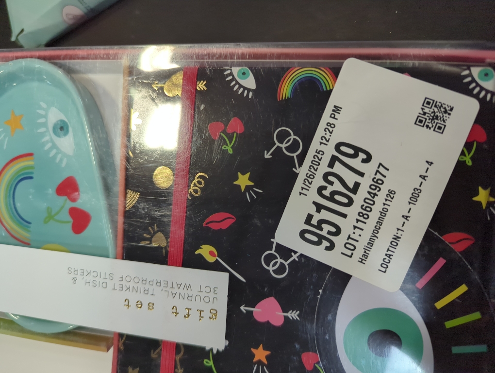 Journal, trinket dish & 3CT Waterproof Stickers