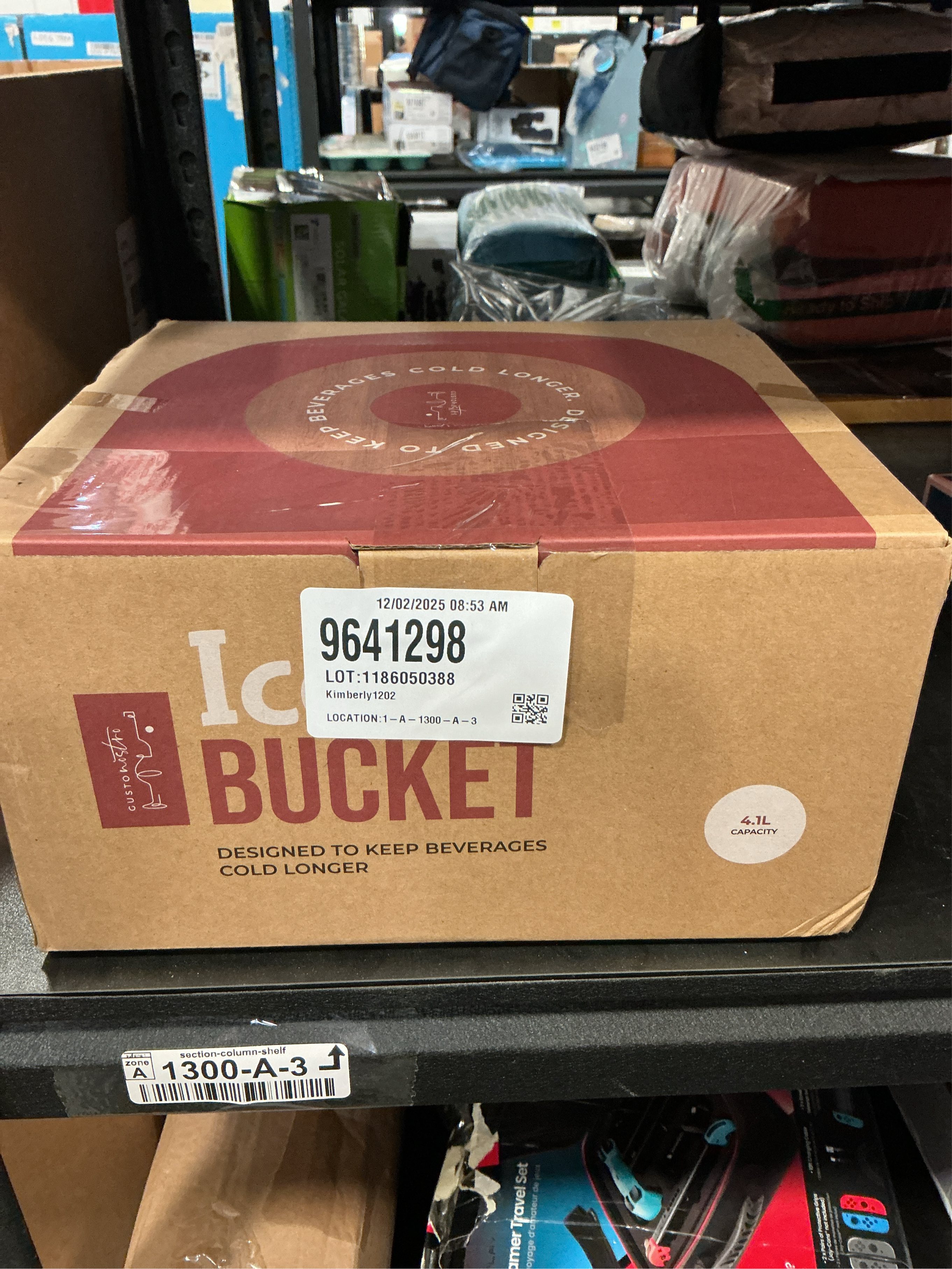 Gusto Nostro 4.1L Insulated Ice Bucket with Lid and Tongs, Double Wall Stainless Steel Ice Bucket Large, BPA Free Ice Bucket for Cocktail Bar, Keeps Champagne, Wine, Beer Chill for Parties