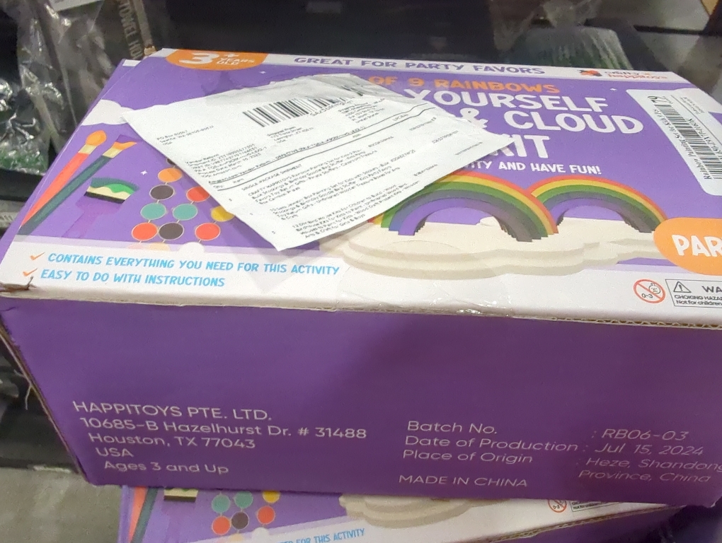 9 Pcs Rainbow Painting Set for Kids 9 Pcs - Bulk Stockings & Birthday Goodie Bag Stuffer - Kids Party Favors Toy Return Gifts - Pinata Stuffers - Classroom Treasure Box Carnival Prizes