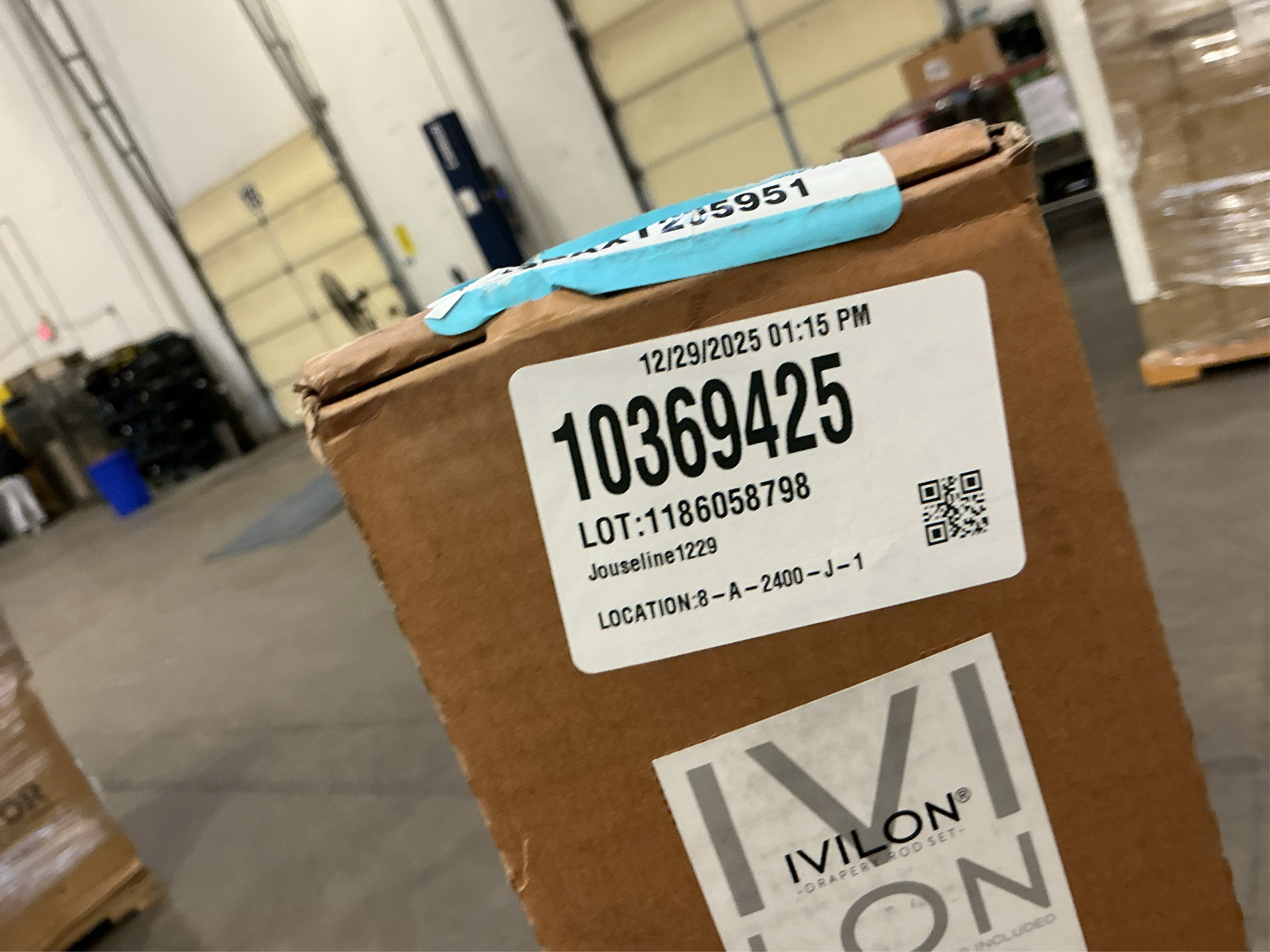 Ivilon Drapery Window Curtain Rod - End Cap Style Design 1 Inch Pole. 72 to 144 Inch Color Black