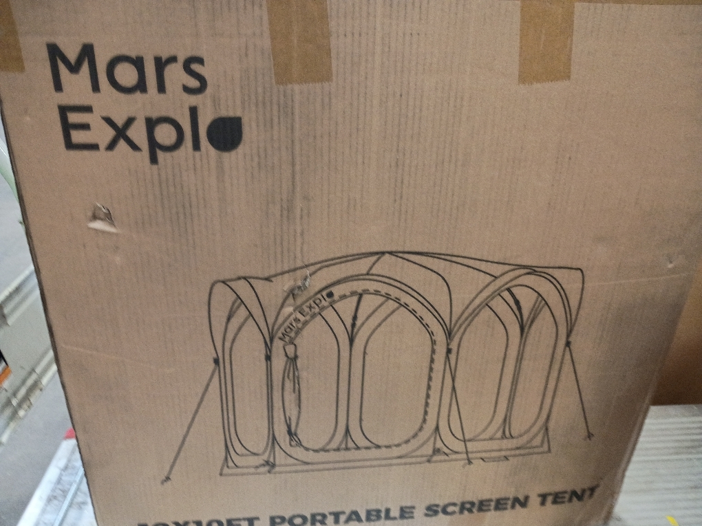 12x12 FT Pop-Up Screen Tent, Portable Screen Room Canopy with Zipper Doors for Patio, Backyard, Deck & Outdoor Activities, Beige