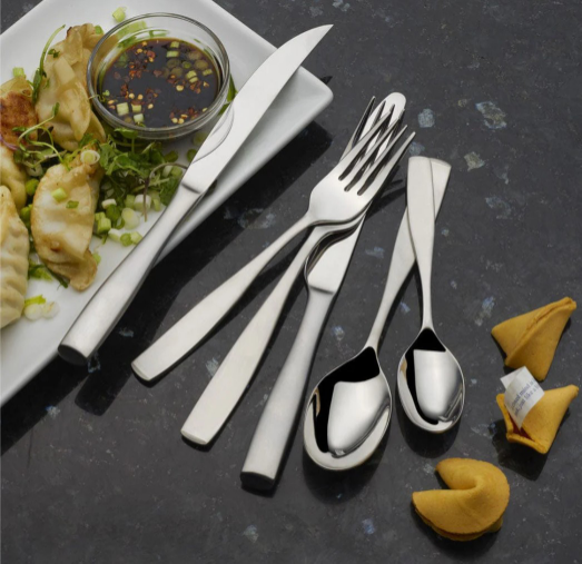 Mikasa, Satin Loft Service for 12, 75-Piece Set, 18/10 Stainless Steel Flatware