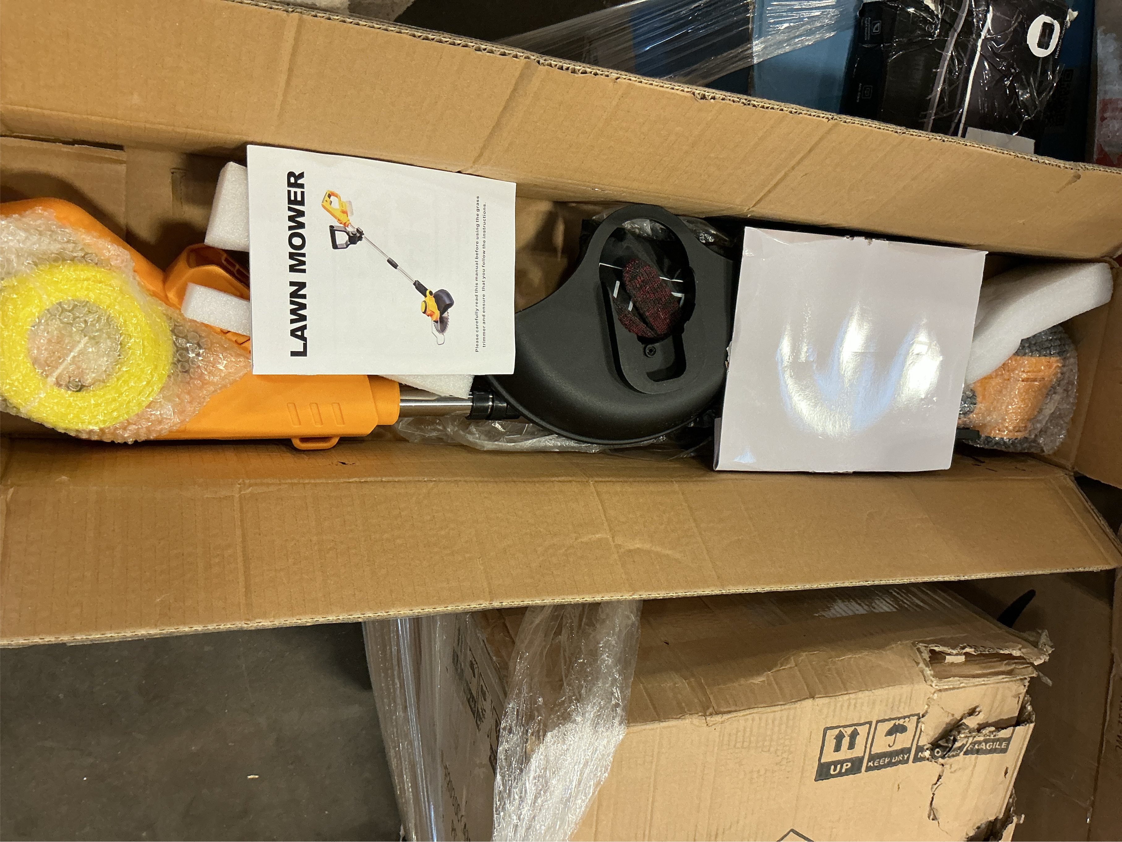 Cordless Weed Wacker for Dewalt 20V Battery with 4 Types Blades, Brushless Motor, Lightweight Grass Trimmer/Brush Cutter for Lawn, Yard and Bush Trimming（No Battery）