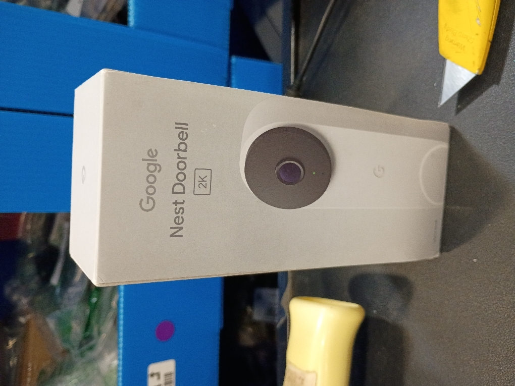 Google Nest Doorbell (Wired, 3rd Gen) - 2K Video and Gemini, Live View, Night Vision, 2-Way Audio - Works with Google Home - 2025 Model - Snow