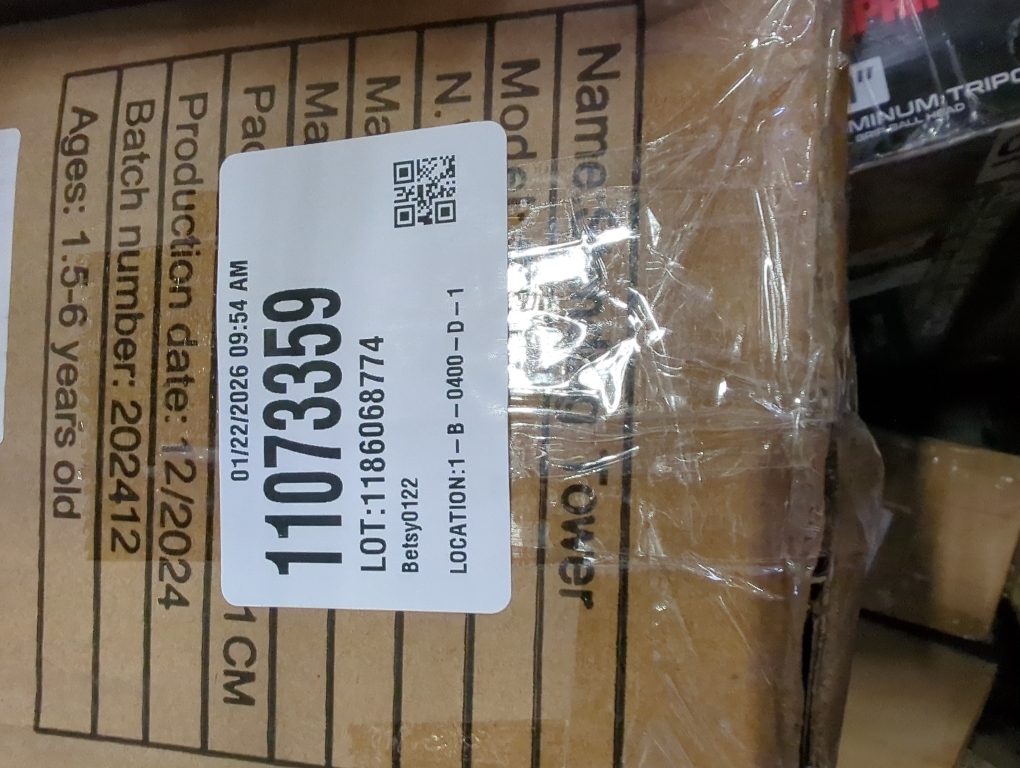 VBABY Foldable Toddler Tower, Plastic Kitchen Stool Helper for Kids, Adjustable Height Standing Tower, Certified Toddler Step Stool, Blue