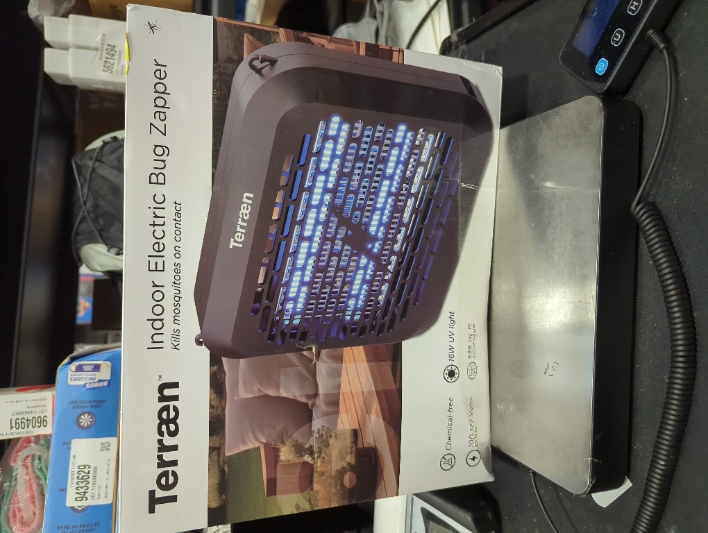 Terraen 16W UV Light Indoor Bug Zapper Electric Fruit Fly Traps for Indoors Mosquito Zapper Electric Fly Zapper Moth Gnat Insect Killer for Home Office Garage Kitchen Dining Living Room (Black)