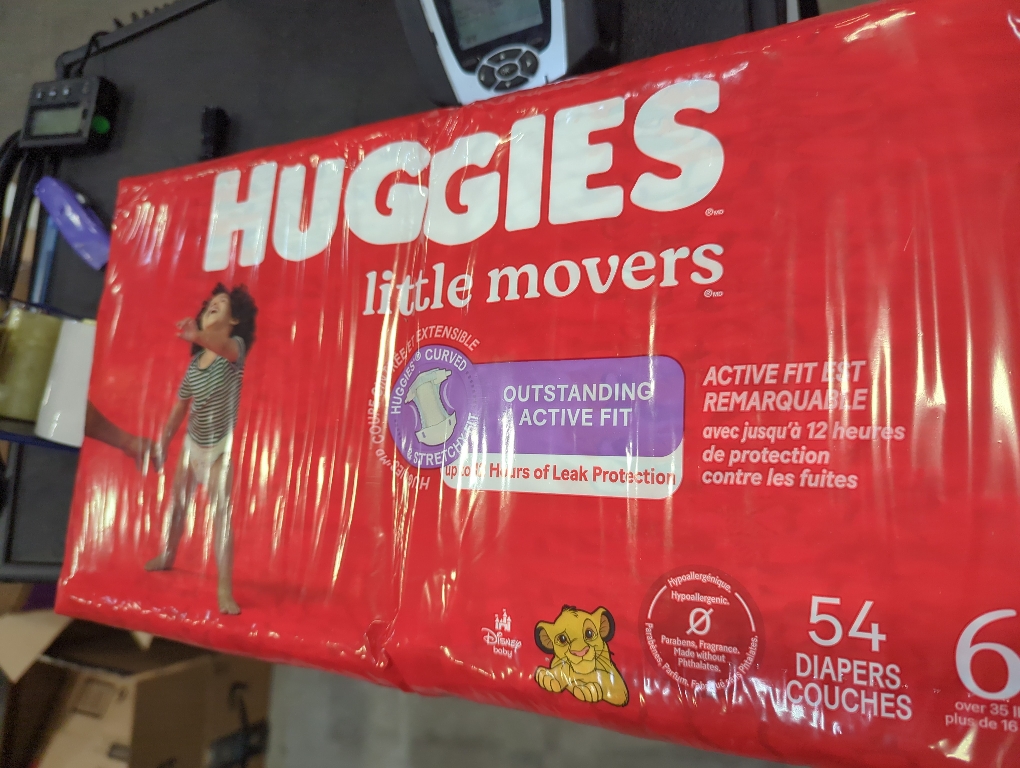 Huggies Size 6 Diapers, Little Movers Baby Diapers, Size 6 , 54