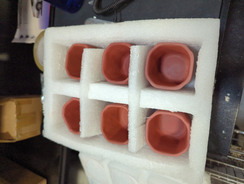 Kullad Cup Plain Kullad Set Of 6 ( Brown )