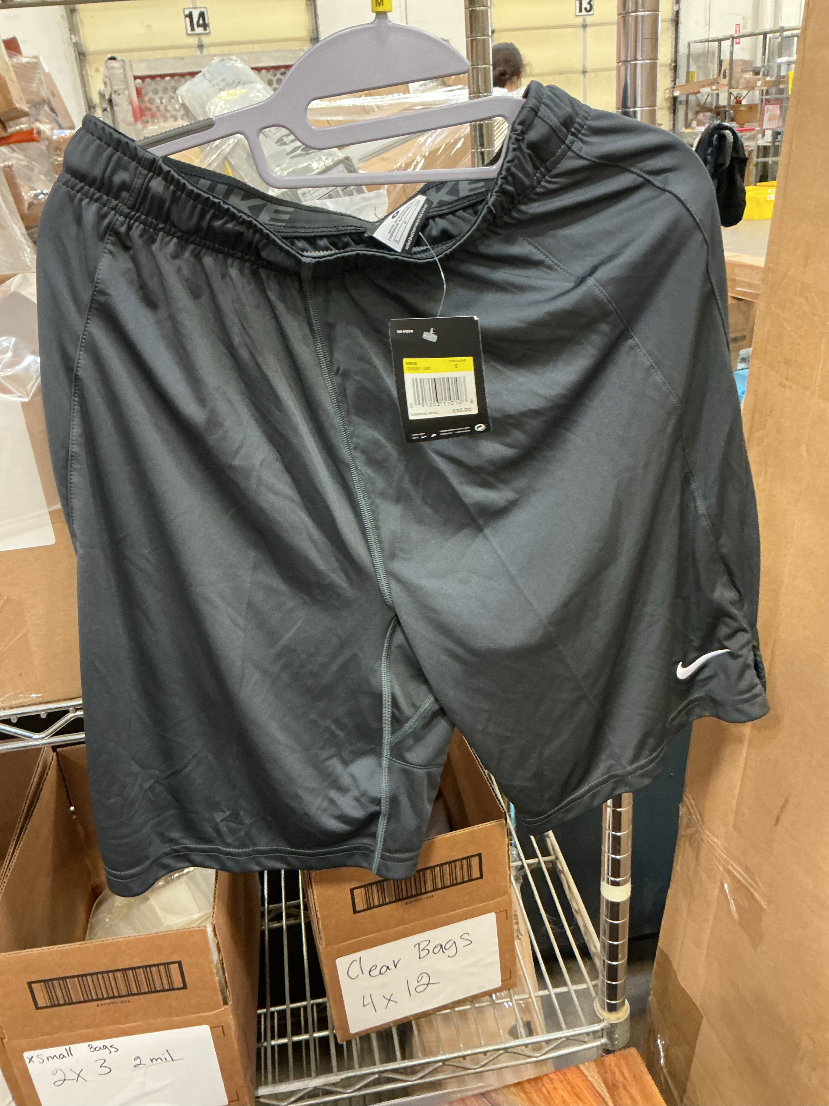 size S. Nike Men S Athletic Dri-Fit Shorts Graphite Small