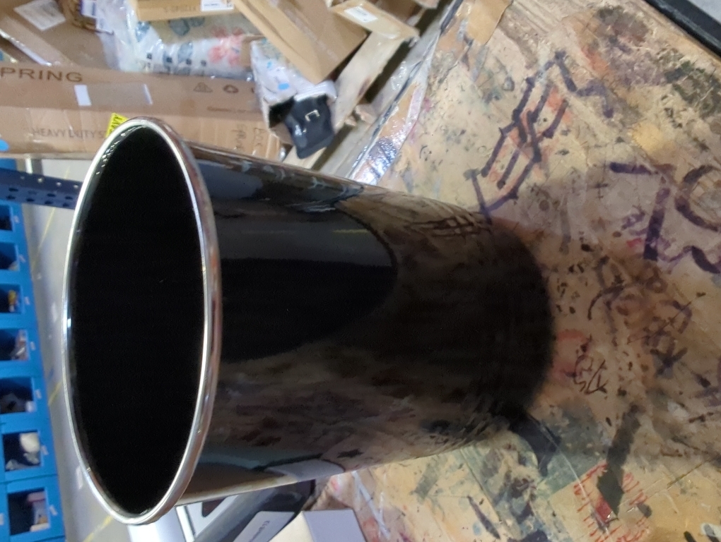 Nat & Jules Black 6.75 x 5 Iron Metal Kitchen Crock Utensil Holder