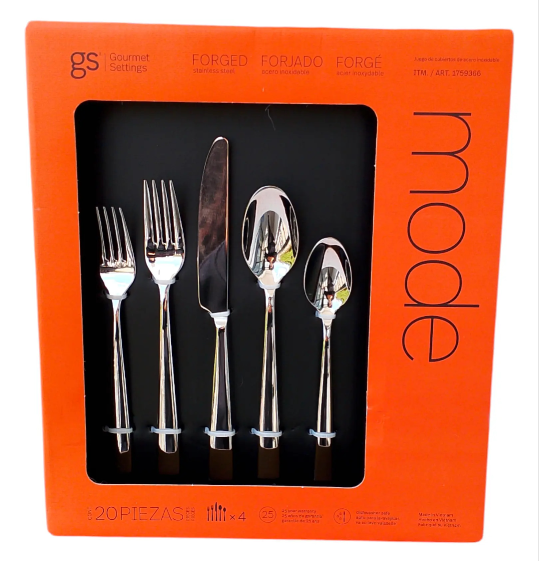 Gourmet settings, silverware, 20 pieces