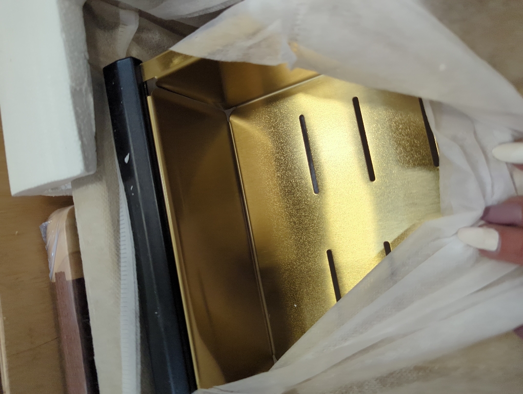 Gold Kitchen Sink Undermount-VASOYO 30x19 Inch Undermount Kitchen Sink Workstation 16 Gauge Brushed Gold Stainless Steel Sinks Under Mount Deep Single Bowl with Cutting Board