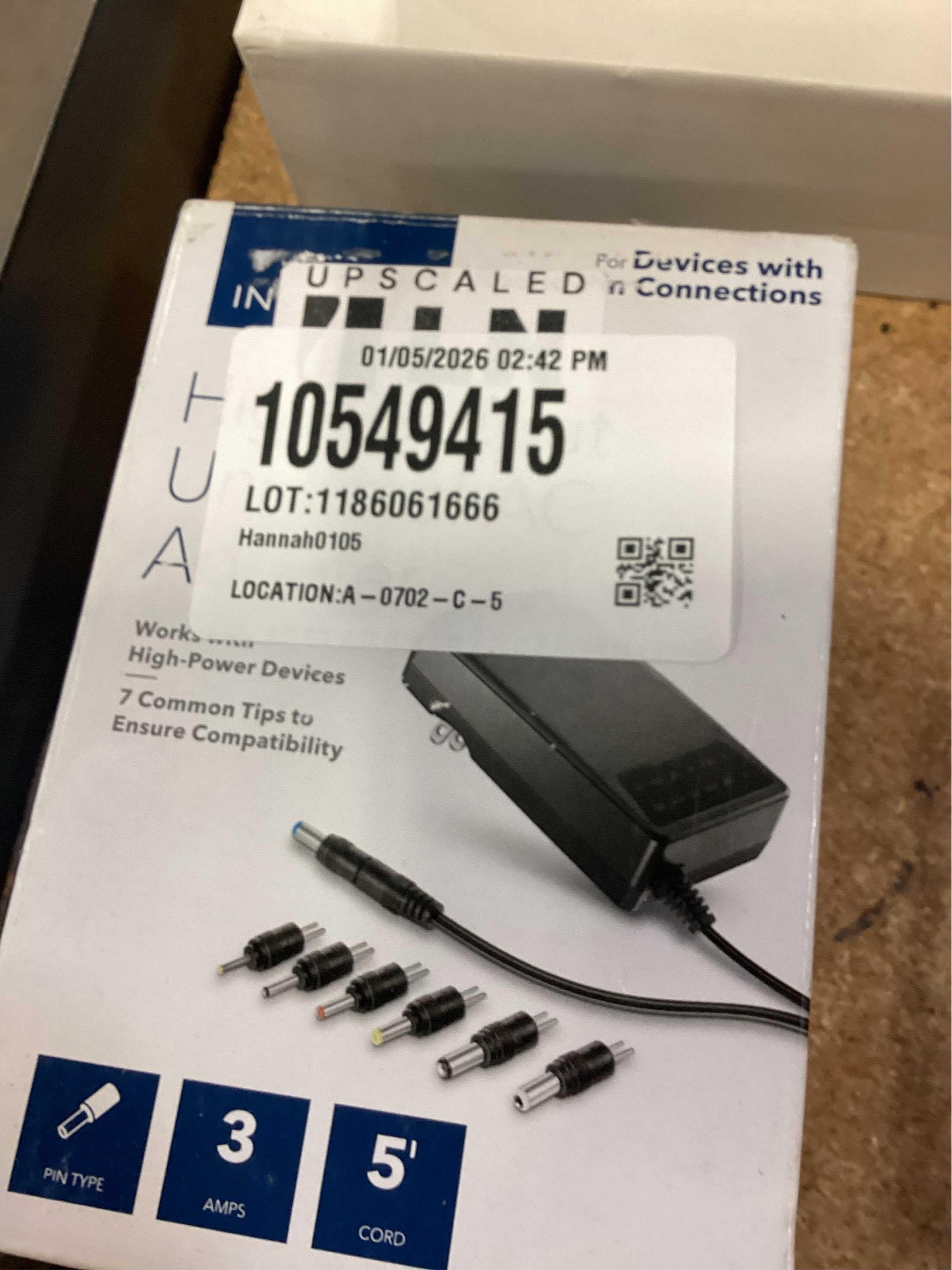 Insignia™ - 3,000 MA 5’ Universal AC Adapter for High-Output Devices - Black