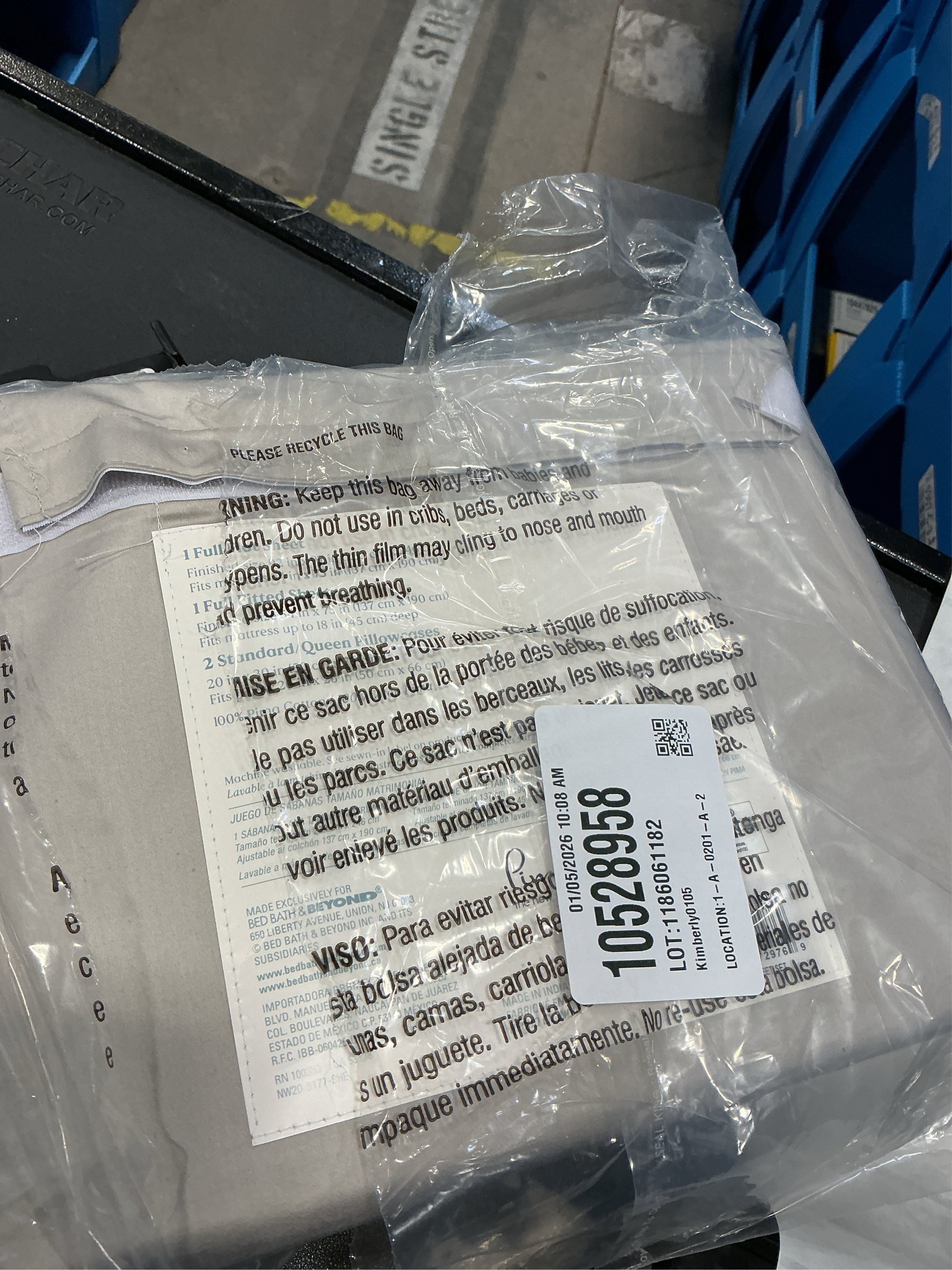 Nestwell Pima Cotton Sateen 500-Thread-Count Full Sheet Set in Dove