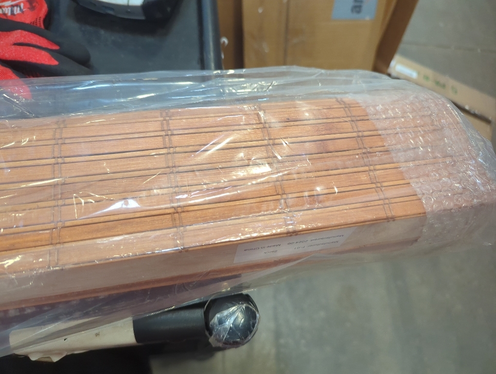 Seta Direct, Bamboo Flat-Weave Sun-Filtering Roll Up Blind - 60-Inch Wide by 66-Inch Long (Amber Honey)