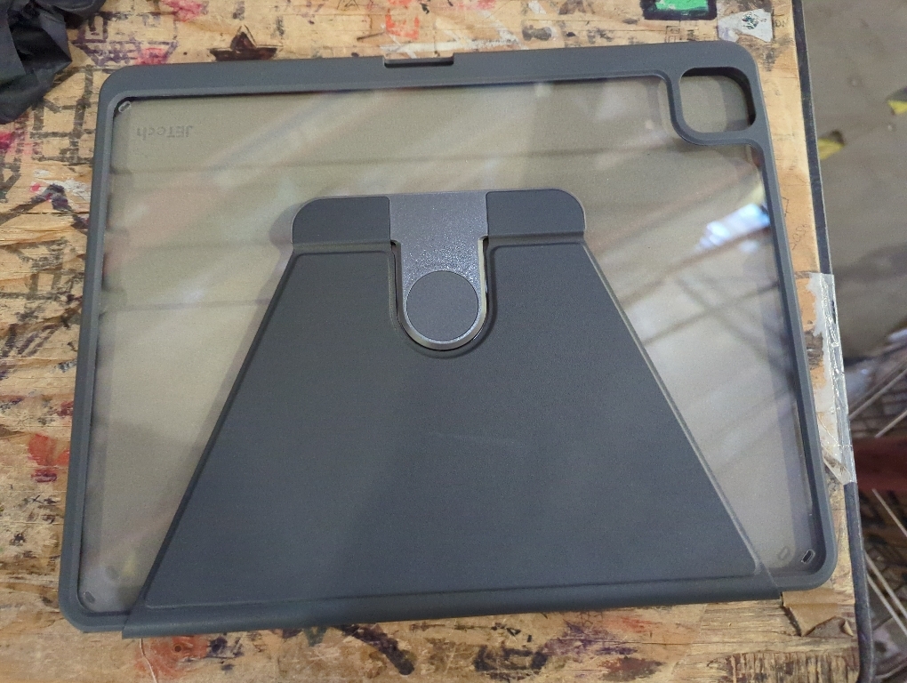 Rotating Case for 10th Gen iPad, Clear with Pencil Holder, 360 Folio Stand, Soft TPU, Sleep/Wake, Dark Blue