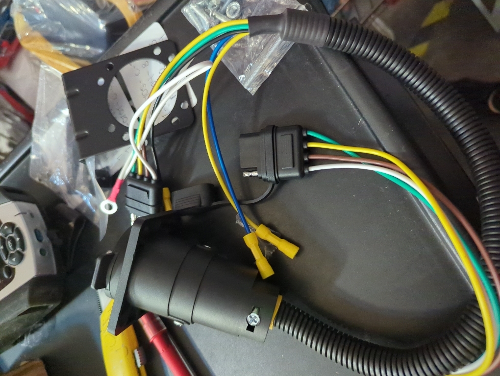 Wsays 7 Pin to 7-Way Blade and 4-Way Flat Trailer Wiring Harness Plug & Play Compatible with Tacoma F150 Tundra 4Runner Ram Wrangler Town & Country