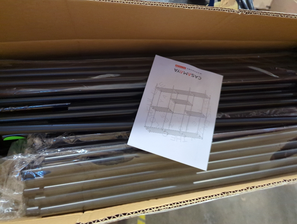 CASAMAYA Clothes Rack, Portable Closet, 80.7 Inch Extra Large Capacity Wardrobe Closet, Clothes Storage Organizer with Shelves and 5 Hanging Rods, Easy to Assembly, Black PCT036B01