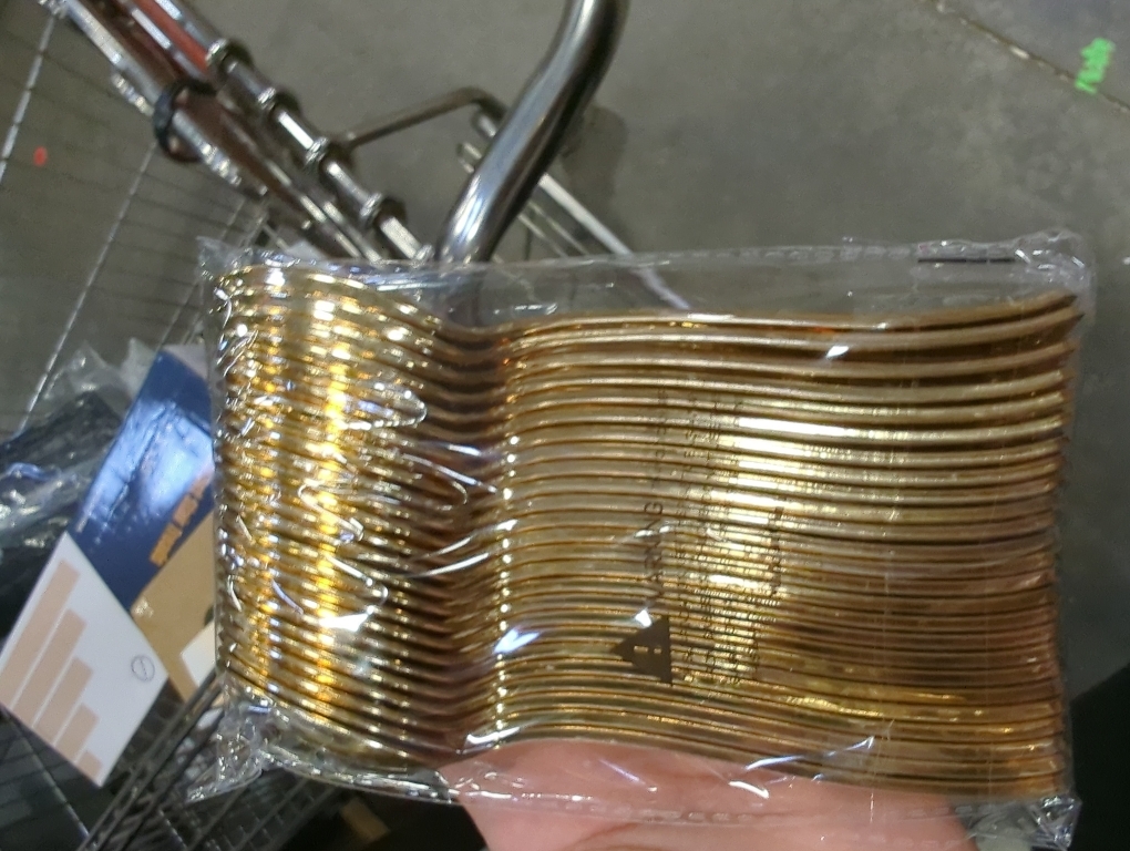 Gold Plastic Silverware