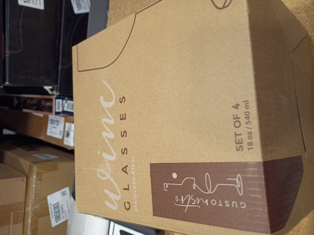 Gusto Nostro Stainless Steel Wine Glass - 18 oz - Unbreakable Rose Gold Wine Glasses for Travel, Camping and Pool - Fancy, Unique and Cool Portable Metal Wine Glass for Outdoor, Picnics (Set of 4)