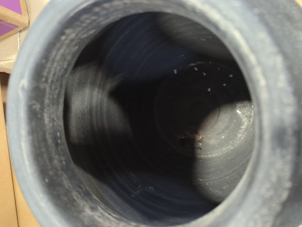 Signature Design by Ashley Meadie Traditional Indoor Terra Cotta Tabletop Vase with Wide Mouth, Blue