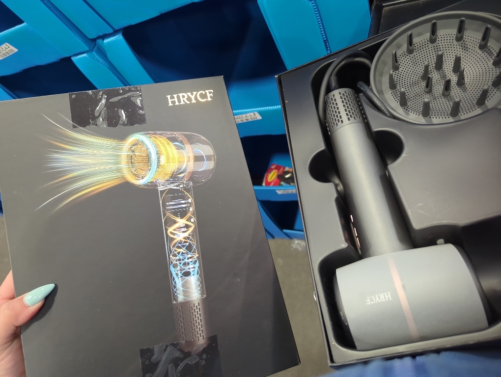 Hair Dryer, 160000 RPM High Speed 200 Million Ionic Blow Dryer, Professional Hair Blow Dryer with Diffuser and Nozzle for Home, Travel & Salon Use, 120V