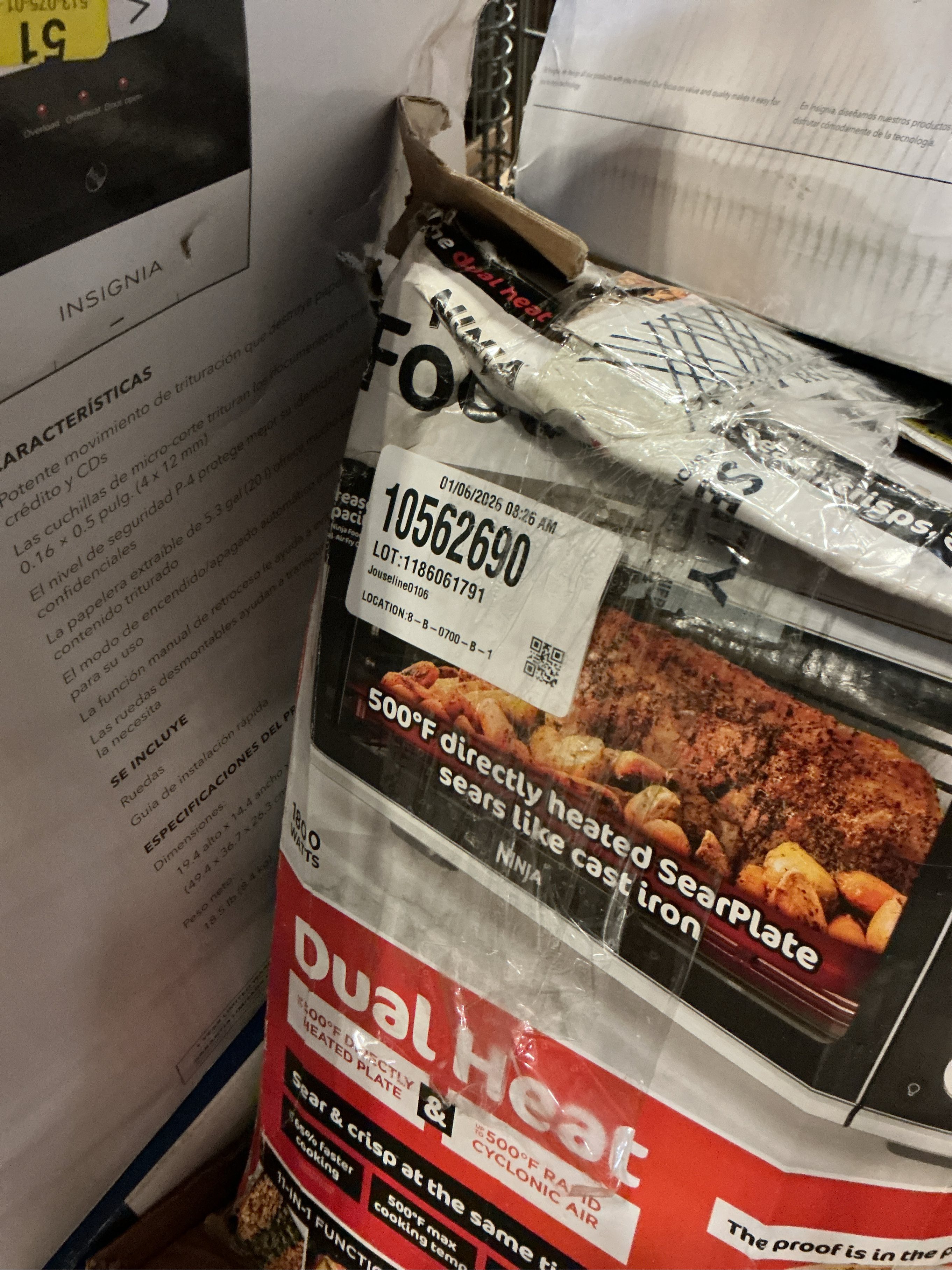 Ninja, Toaster Oven, Air Fryer, Thermometer, Toaster Oven Air Fryer Combo, Stainless Steel, Quick meals, Fries, Frozen Food, Air Fry, Dehydrate, Reheat, 13-in-1,Less Oil, Flip Away Oven, Foodi, SP351