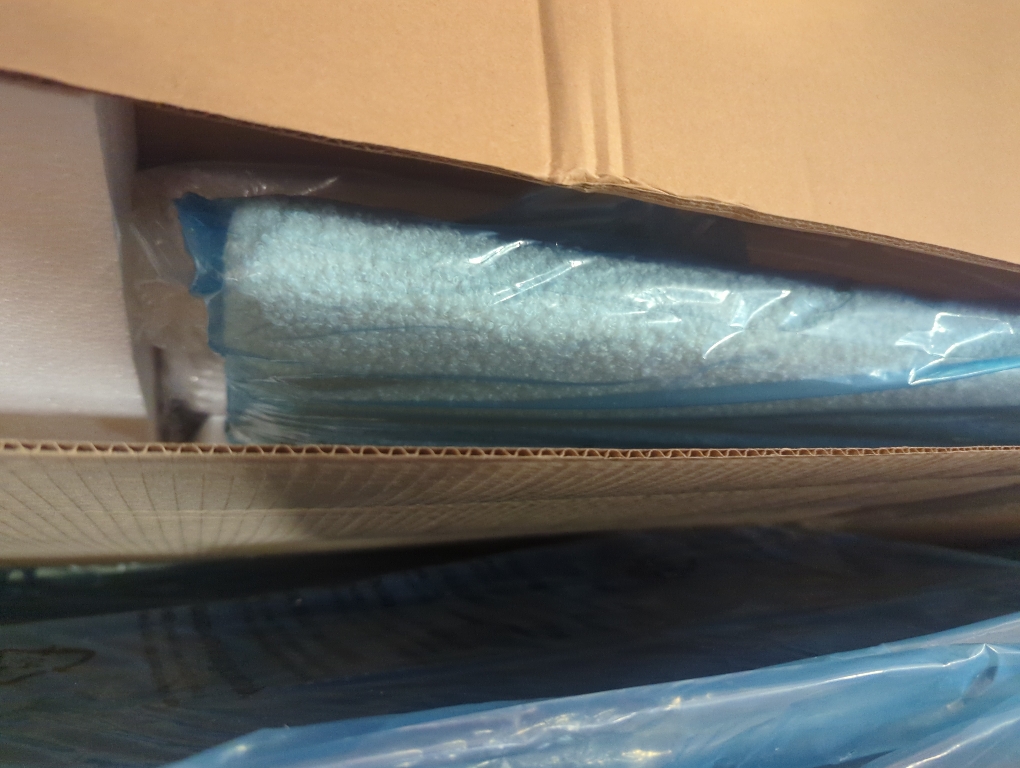 Size Queen Color White Upholstered Platform Bed Frame with Wingback Headboard, LED Lights & 4 Storage Drawers