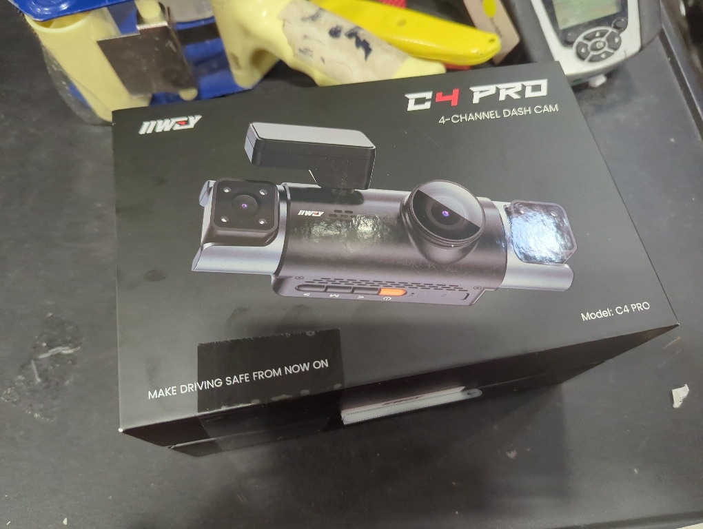 IIWEY C4 PRO 4-CH Dash Cam & Hardwire Kit & CPL Filter