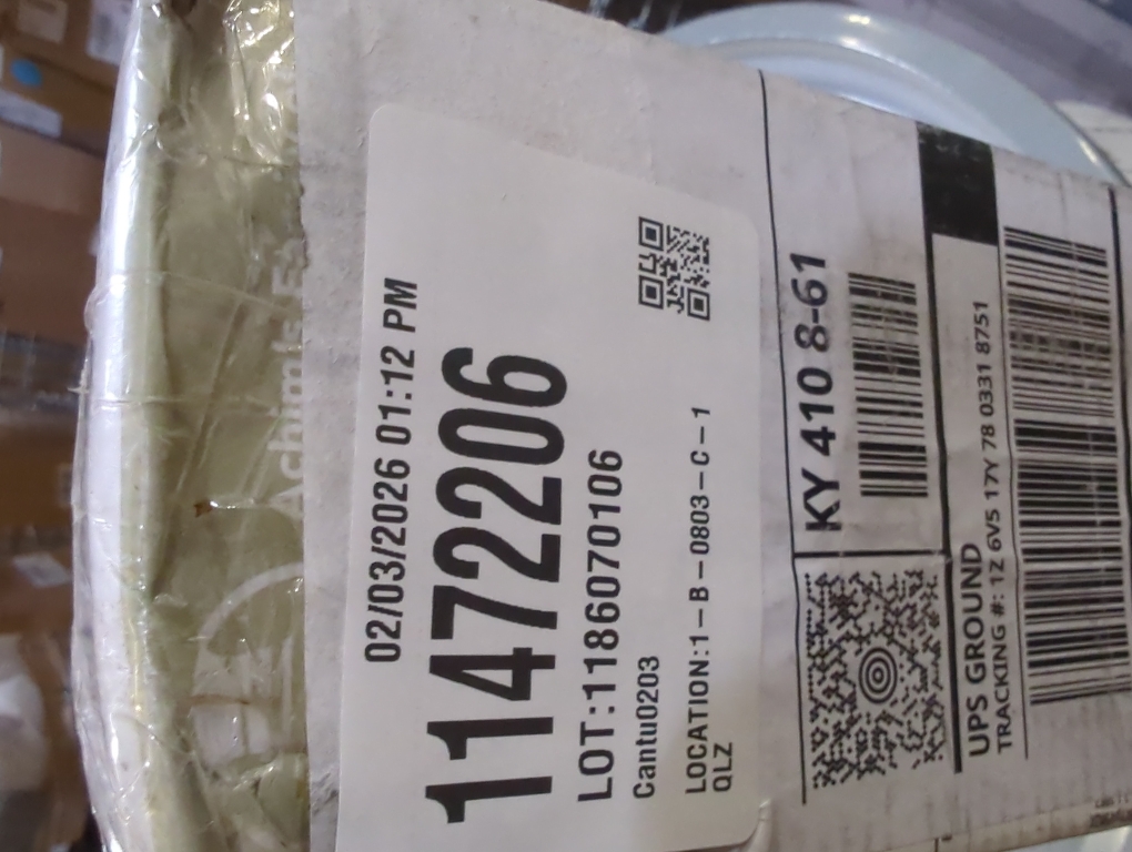 Cordless Light Filtering Mini Blind - 48 Inch Width, 64 Inch Length, 1 Slat Size - Grey - Cordless GII Morningstar Horizontal Windows Blinds for Interior by Achim Home Decor