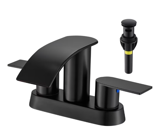 Kede Waterfall Bathroom Faucet Lavatory 2 Handle