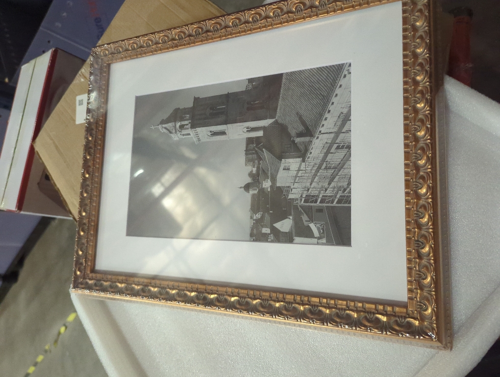 AUEAR, 12x16 Ornate Photo Frame, Bronze Color, with White Mat for 8x12 Picture & Real Glass (2 Pack)