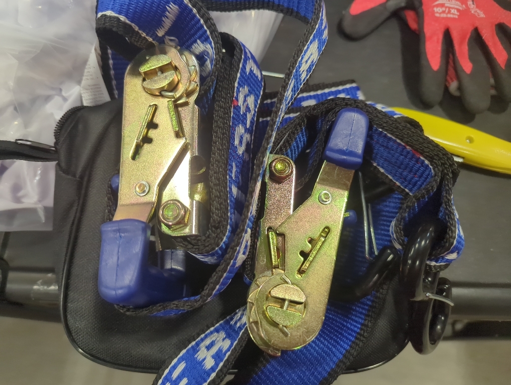 Rear TRANSOM Boat Trailer Straps Ratchet TIE Downs Strap, Made in NZ - 1.5 x 4’ Heavy Duty Rear Transom with PVC Hooks for Trailered Boats, Pontoons & Jetskis - 3,300lbs Break Strength - (Pair) Blue