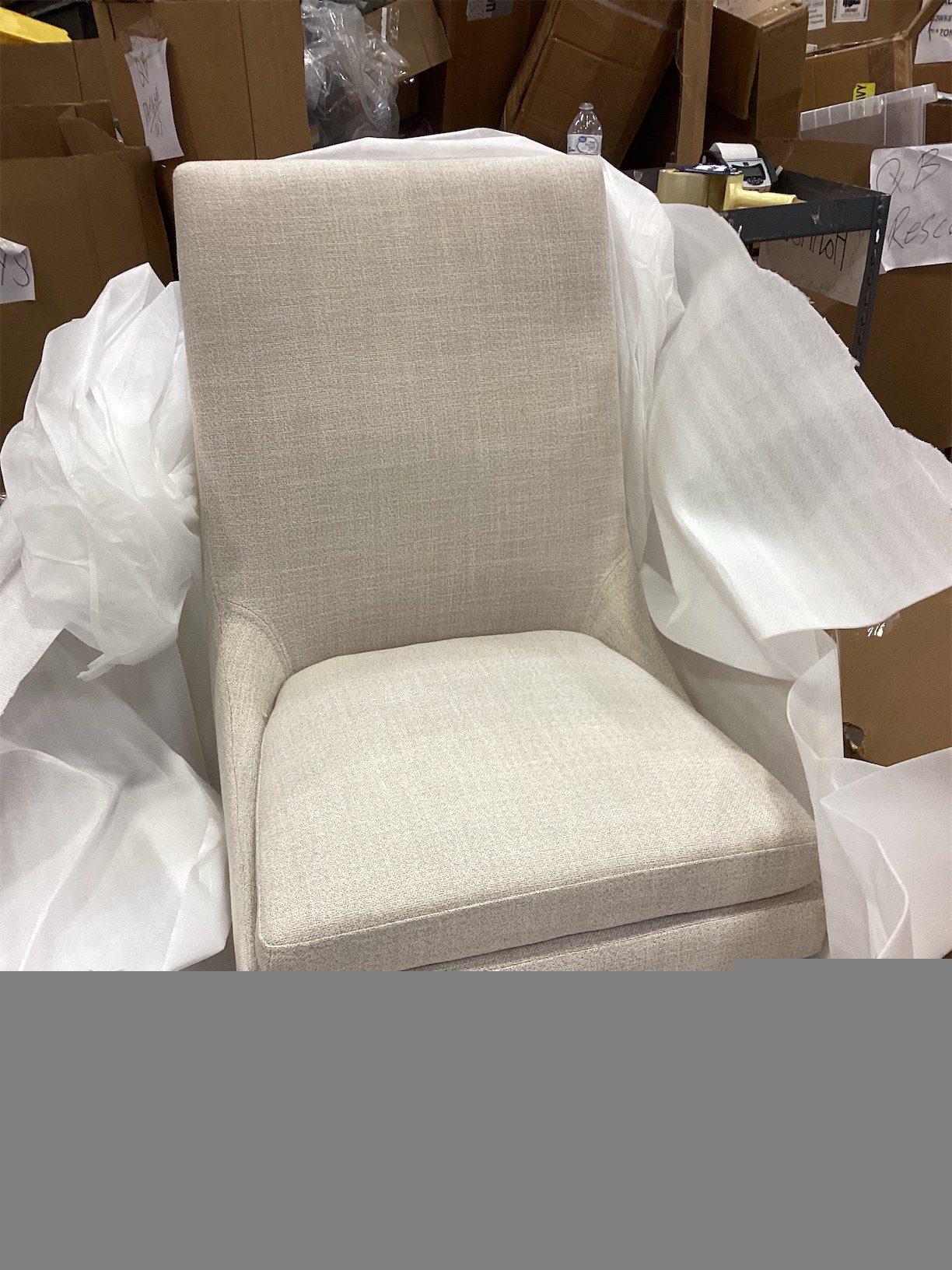 Upholstered Dining Chairs Modern Sidechair Performance Fabric High Back Armlesschair for Diningroom Kitchen,Linen,Set of 2