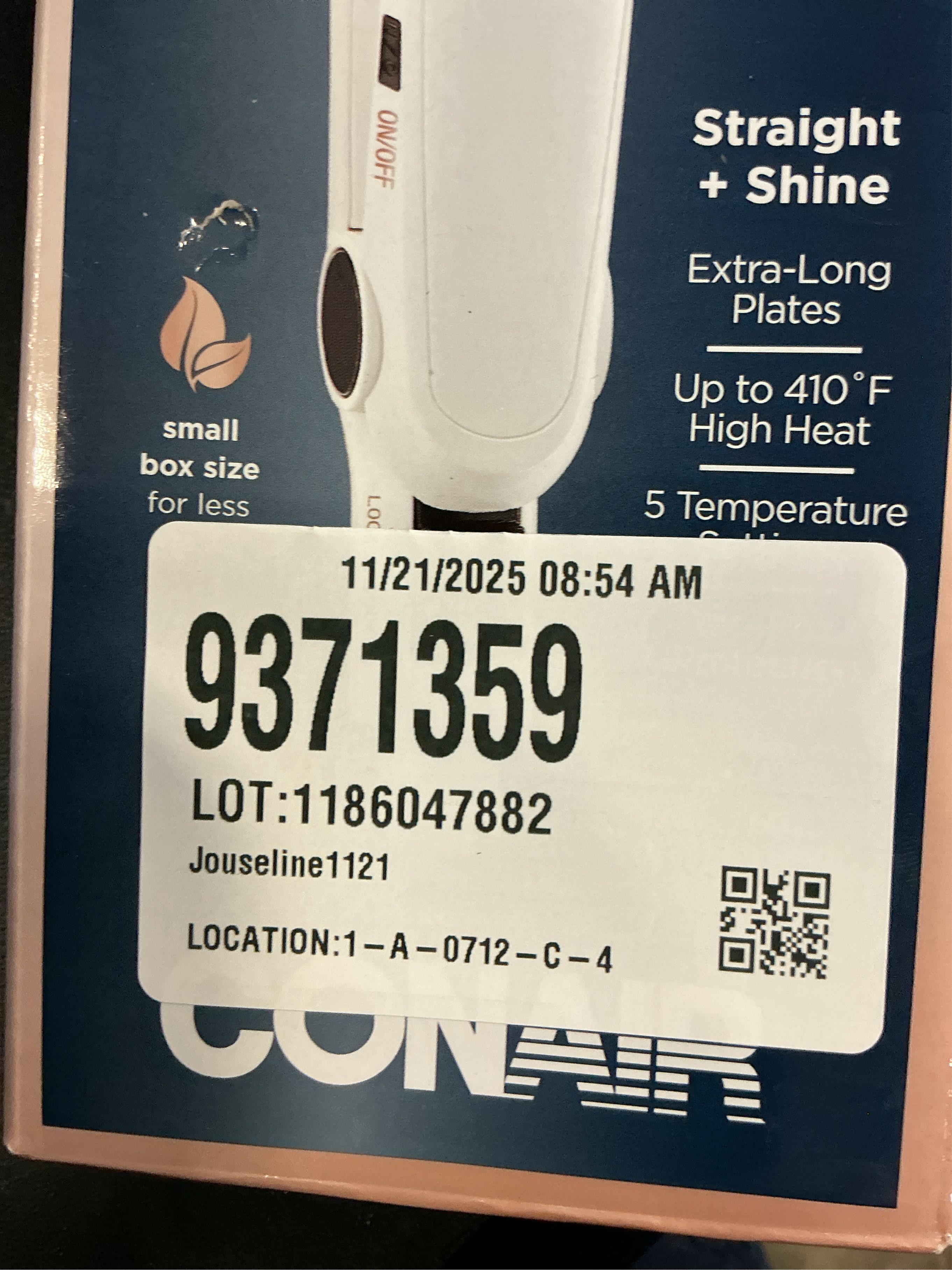 Conair Double Ceramic 1-inch Flat Iron