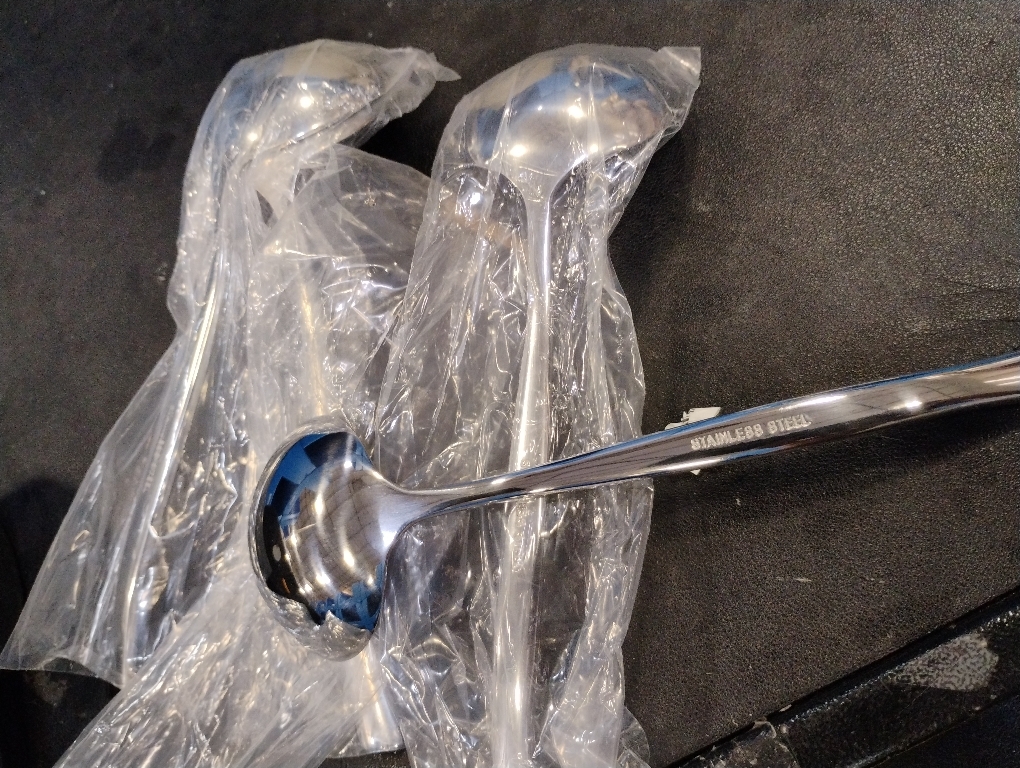 KEAWELL Premium 7 Louise Soup Spoons, 18/10 Stainless Steel, Dishwasher Safe (4)