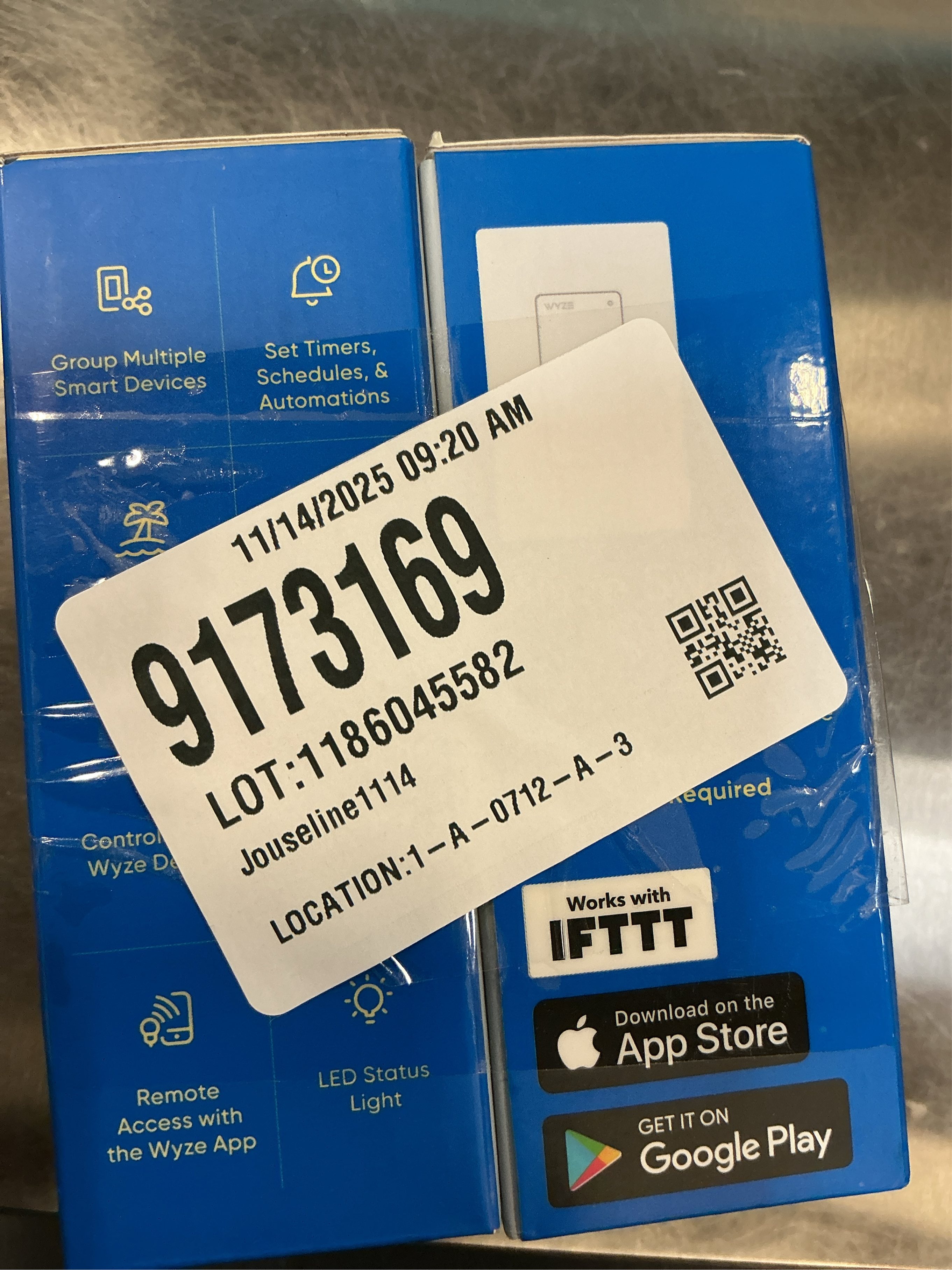 2 packs WYZE Smart 15 Amp Programmable Touch and Push Button Light Switch, White (2 -Packs)