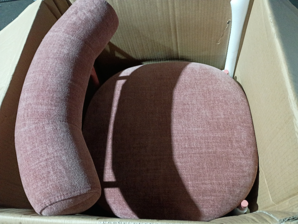 Tov Furniture Liliana Mauve Velvet Upholstered and Metal Frame Counter Stool