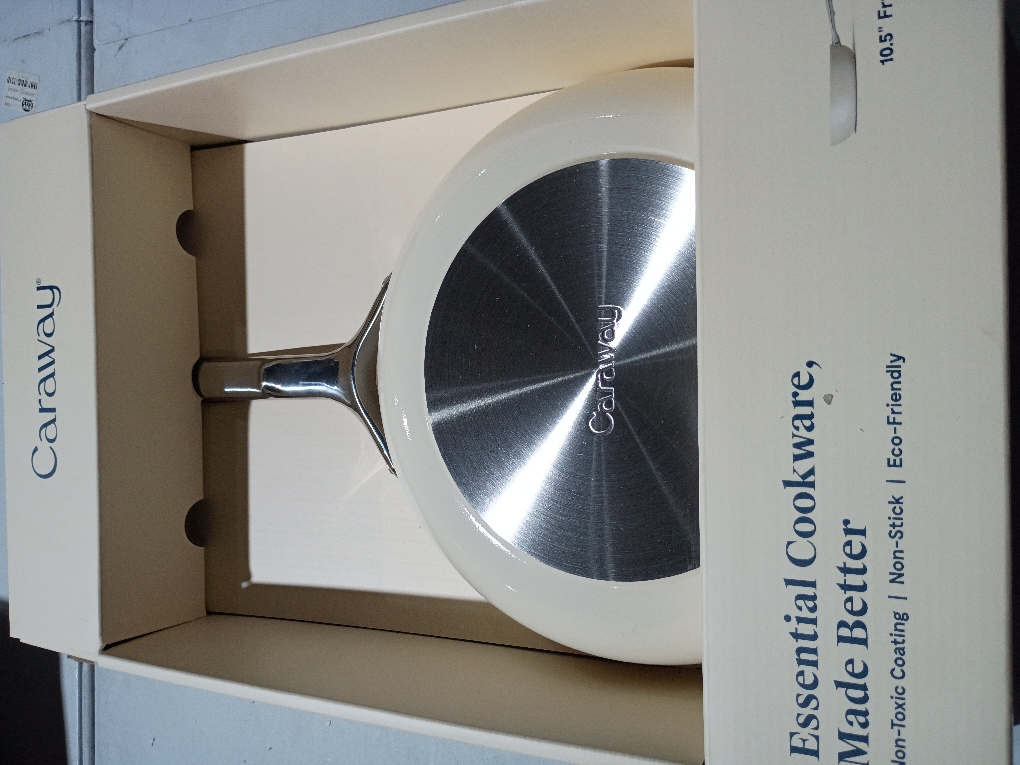 10.35 in. Ceramic Non-Stick Frying Pan in Cream