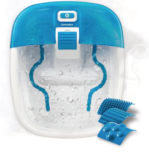 Homedics Bubble Bliss® Deluxe Foot Spa Surrounds Your Feet with Massaging Bubbles - Blue